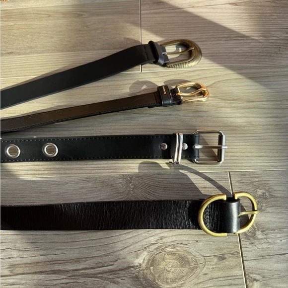Coach Black Belt with Gold Buckle main image 8